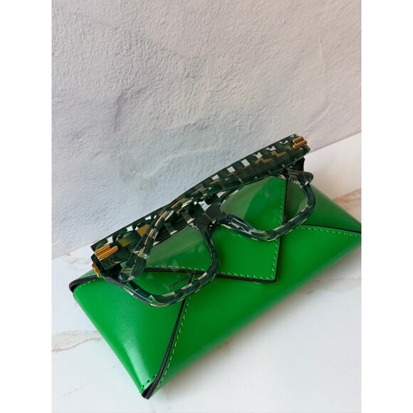 NEW Bottega Veneta BV1324O Braided Green Eyeglasses Frames main image 8
